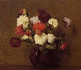 Henri Fantin-Latour Flowers Poppies painting